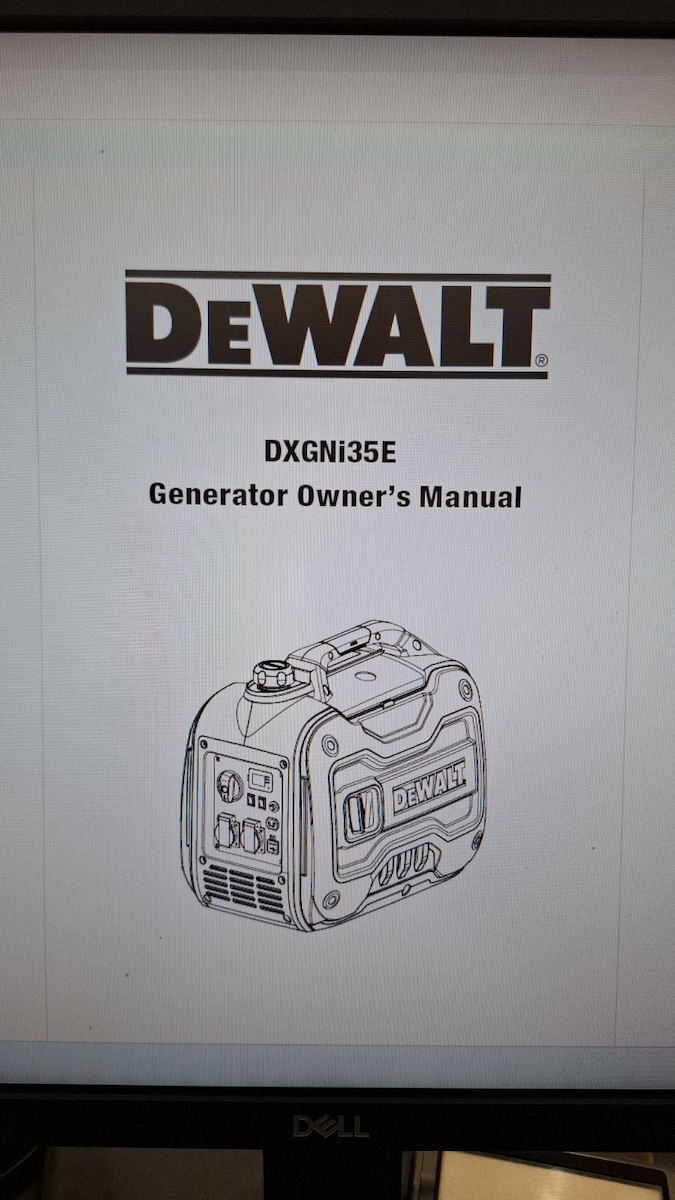 Dewalt Leise Generators Inverter Benzin mit Kickstart