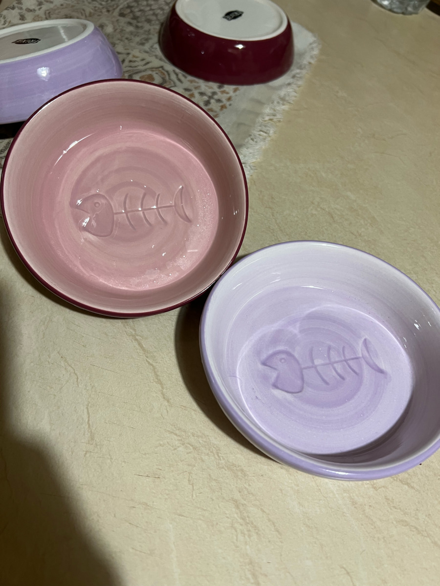 Trixie Ceramic Fishbone Керамика Плоча Храна & Вода за Куче & Котка 200мл в Червен Цвят