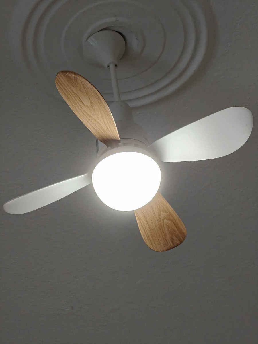 Eurolamp Ανεμιστήρας Οροφής 42cm με Φως Πολύχρωμος / Λευκός