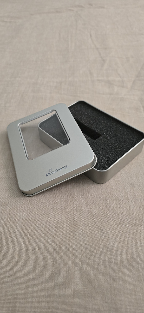 MediaRange Aluminum Storage Box for USB Flash Drives Silver BOX901 (MRBOX901)