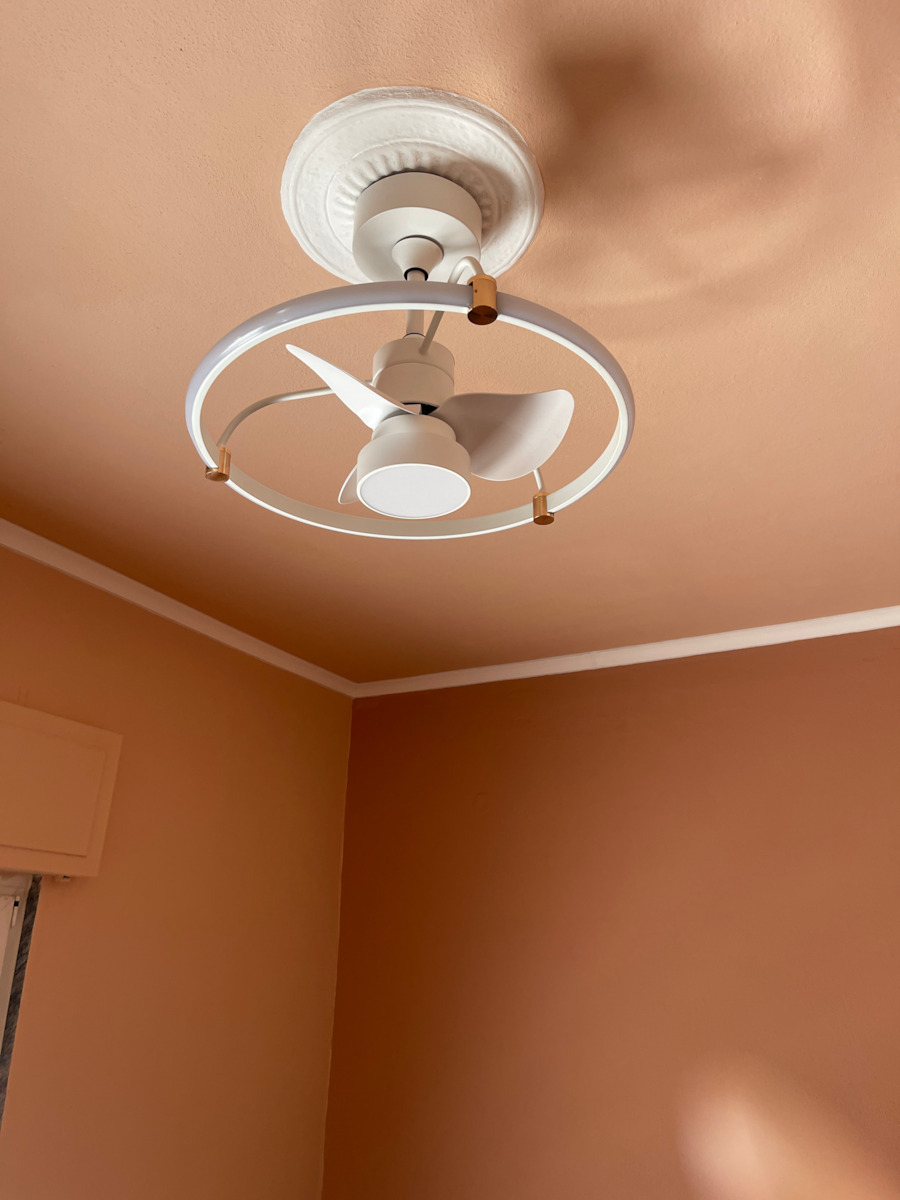 Lineme Alena Тавани Вентилатор 60см с Магазин за онлайн търговия с Мегапикселови Обективи Черен