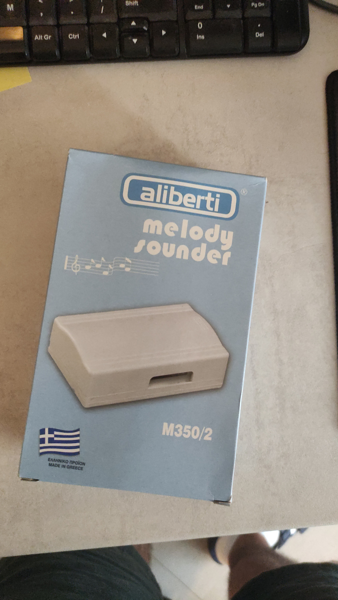 Aliberti Door Bell White White