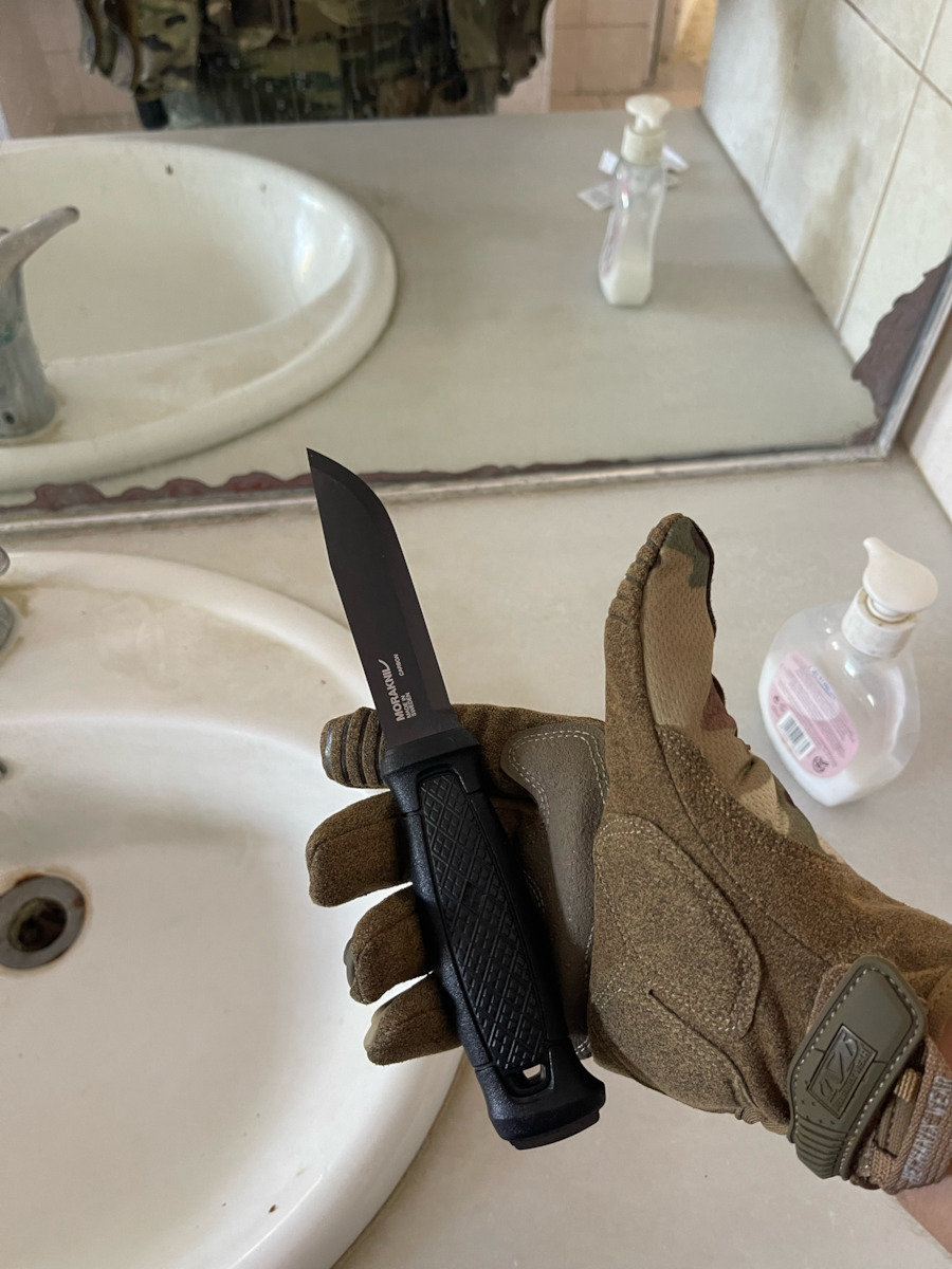 Morakniv Garberg BlackBlade (C) Multi-Mount Μαχαίρι Μαύρο σε Θήκη