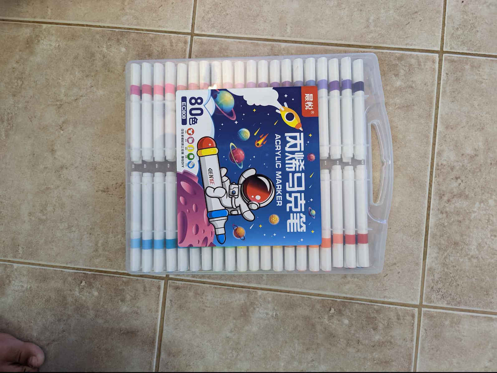 Acrylic Single-Sided Markers Set 80pcs Kh-03929