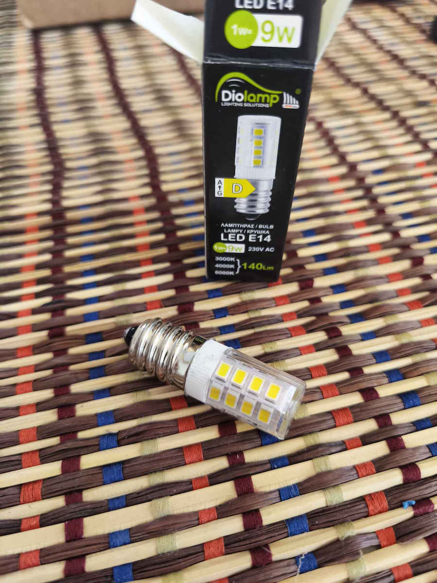 Diolamp Refrigerator Bulb 1W for Socket E14