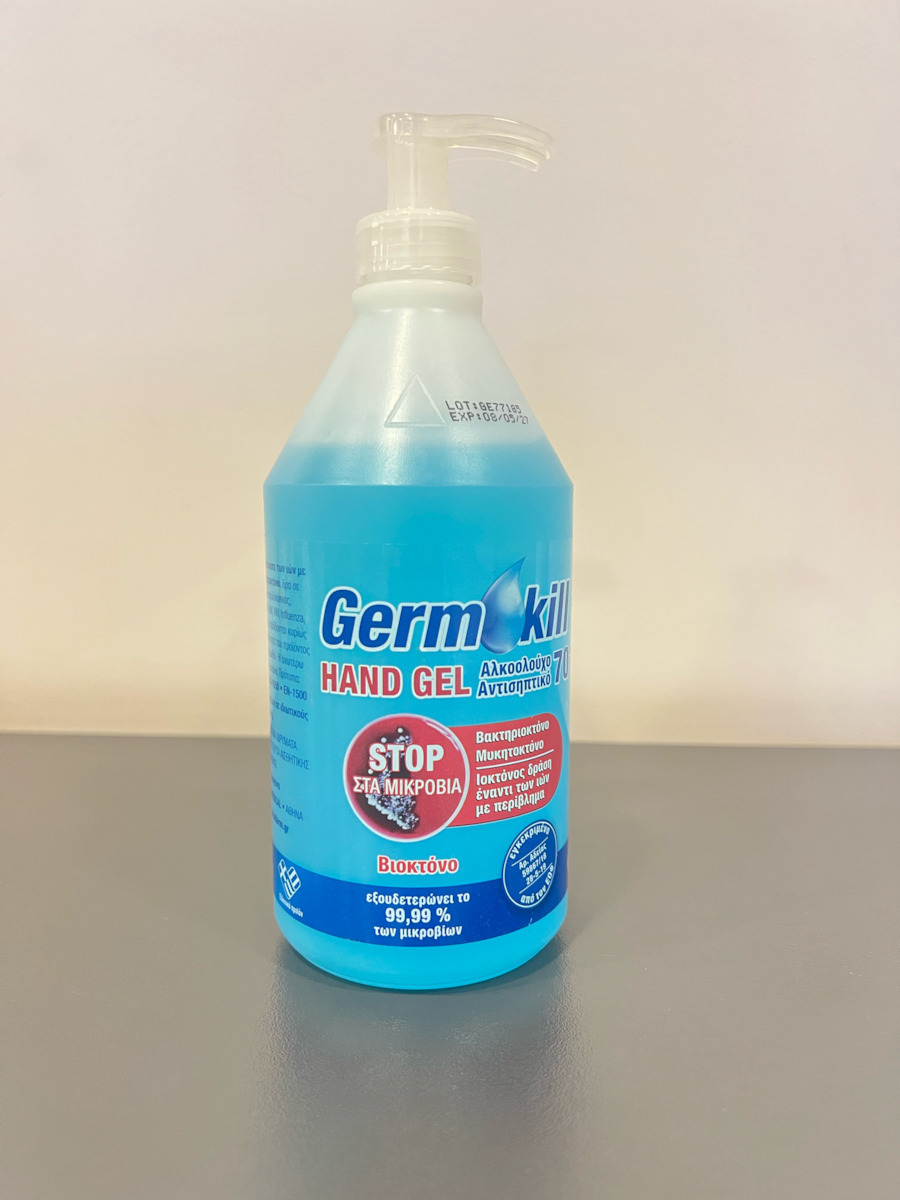 Alcofarm Germ Kill Αντισηπτικό Gel Χεριών με Αντλία 1000ml Natural