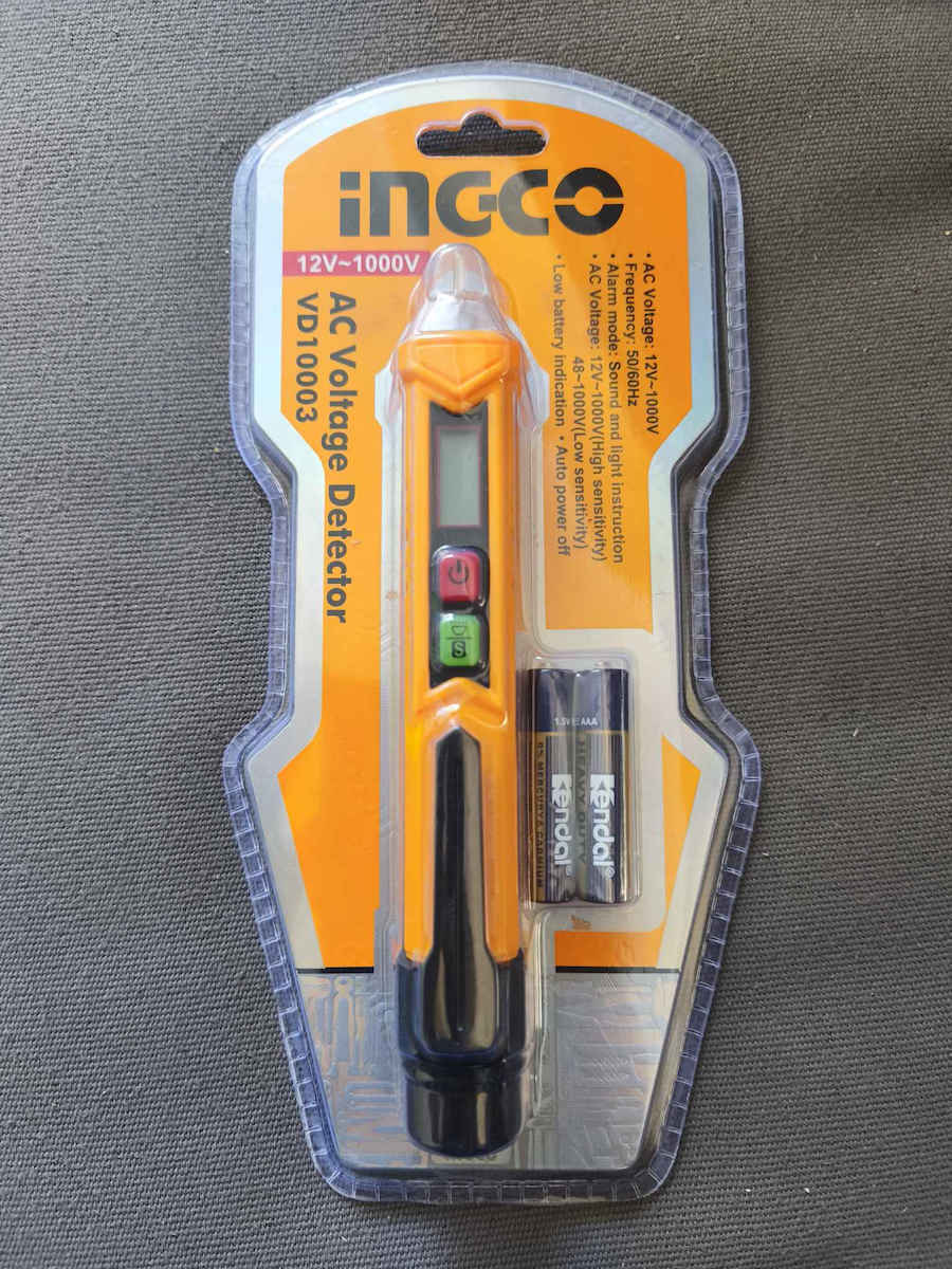 Ingco Detector de Tensiune VD10003 AC cu Interval de Măsurare 12 - 1000V