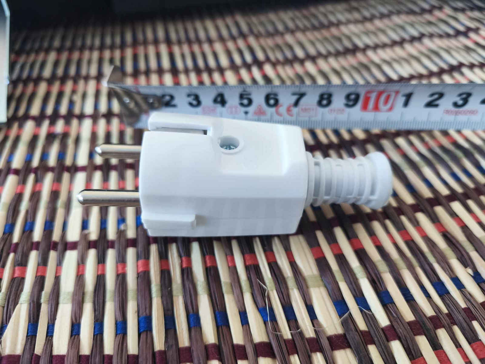 CHaralampidis Male Schuko Plug White Plastic