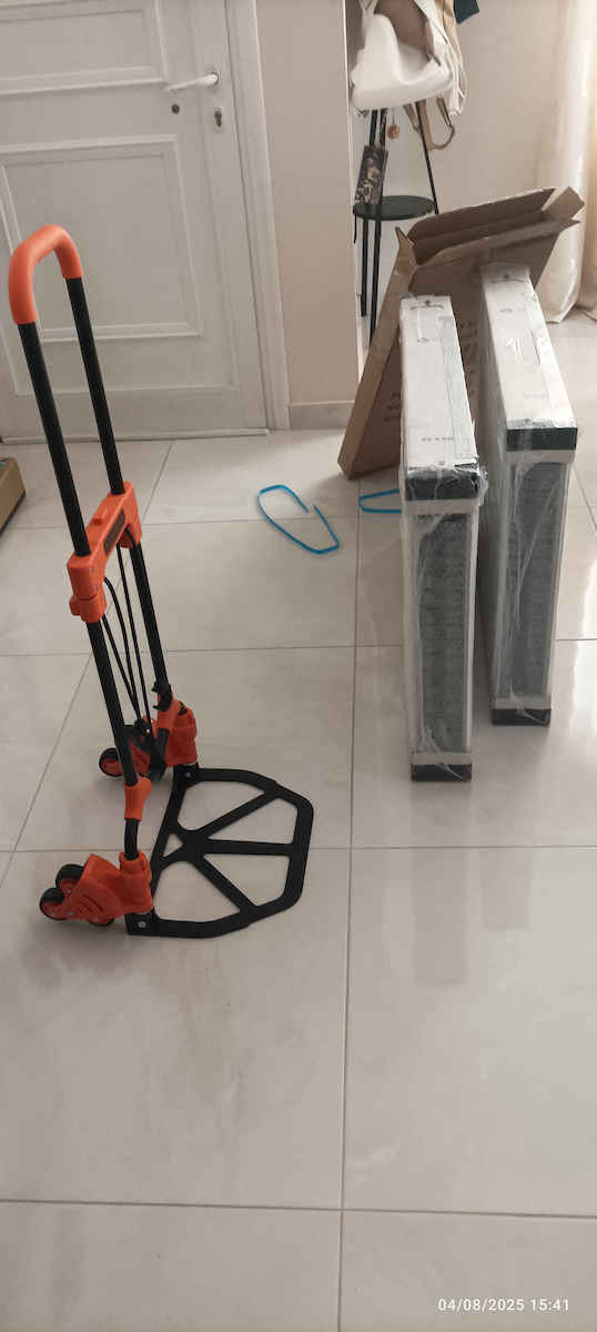 Black & Decker Transport Trolley Foldable for Weight Load up to 65kg Orange