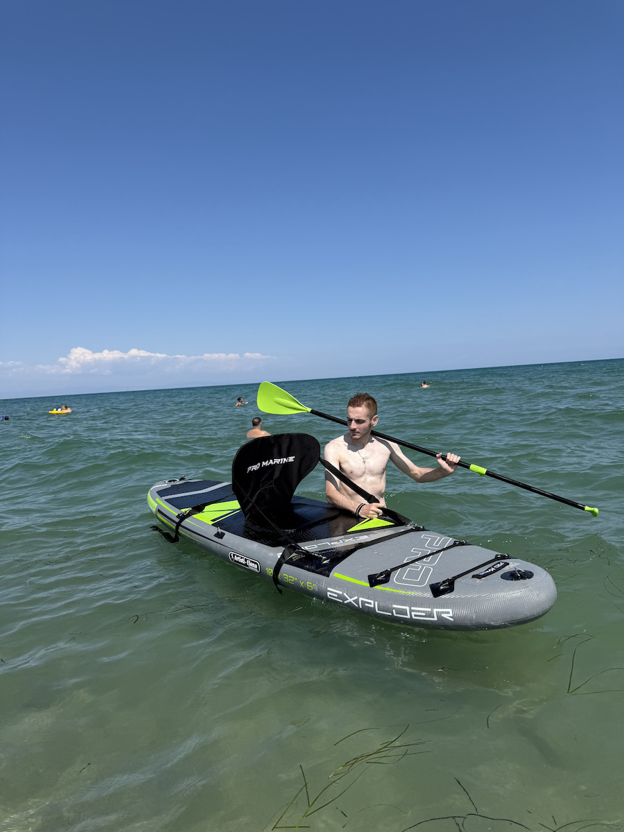 Inflatable SUP Board / Kayak with Length 3.05m Gray