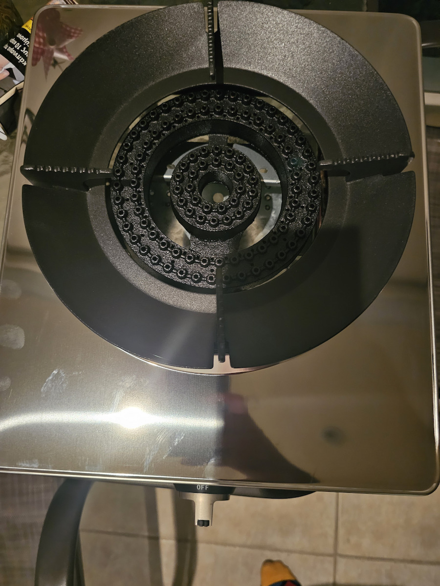 Proton Liquid Gas Countertop Single Burner Inox