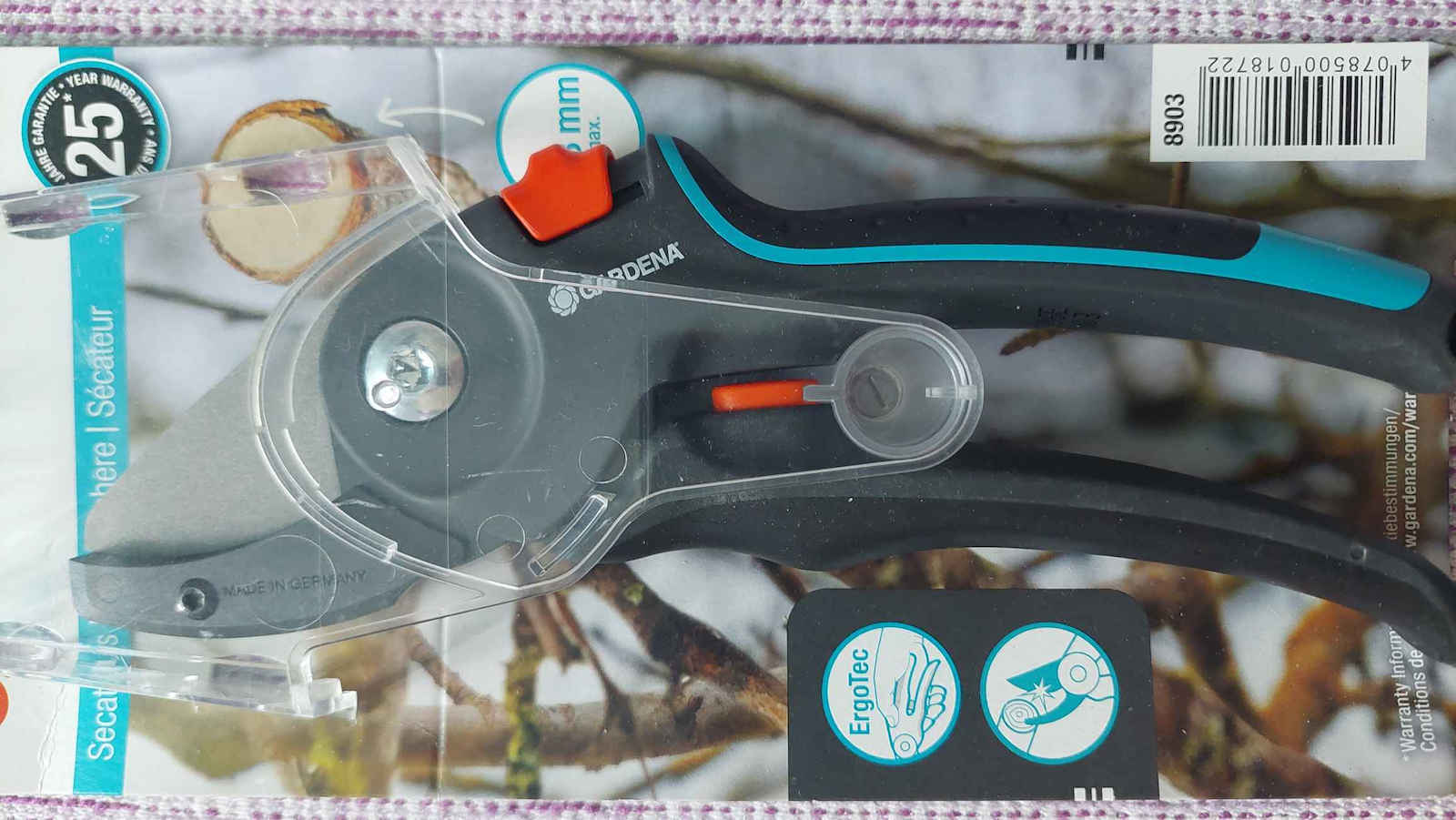 Gardena Comfort Baumschere Länge 26.8cm mit Maximalem Schnittdurchmesser 23mm