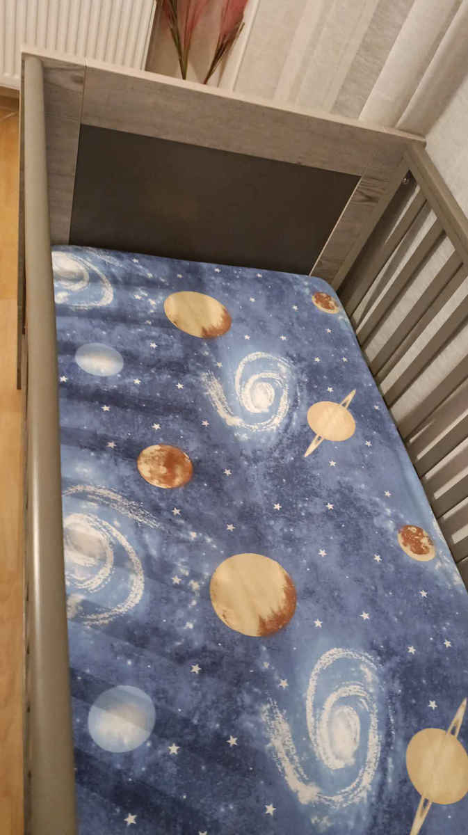 Dimcol Bebe Baby Sheet Crib Cotton Fitted Blue Blue 70x140cm