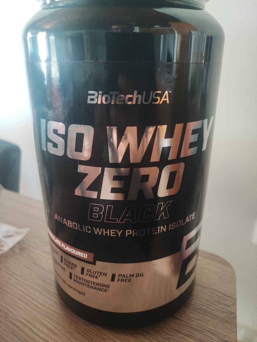 Biotech USA Iso Whey Zero Black Protein Whey with Creatine Gluten & Lactose Free with Flavor Vanilla 1.816kg