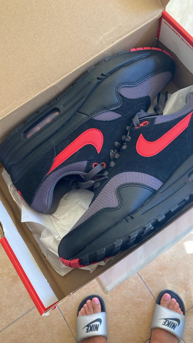 Air Max 1 Мъжки Сникърси Бели / Черно-чист Платина
