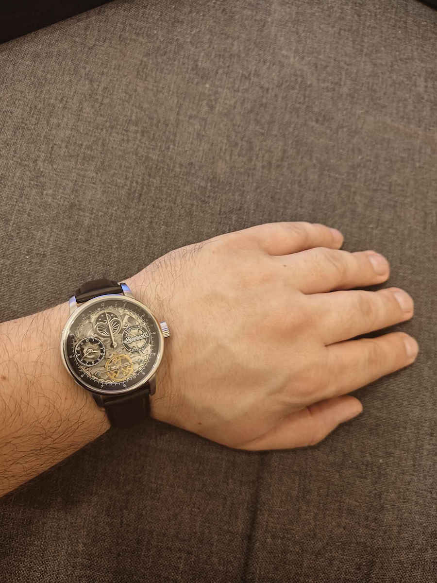 Ingersoll Ανδρικό Ρολόι 42mm Αυτόματο με Ασημί / Ασημί Μεταλλικό Μπρασελέ