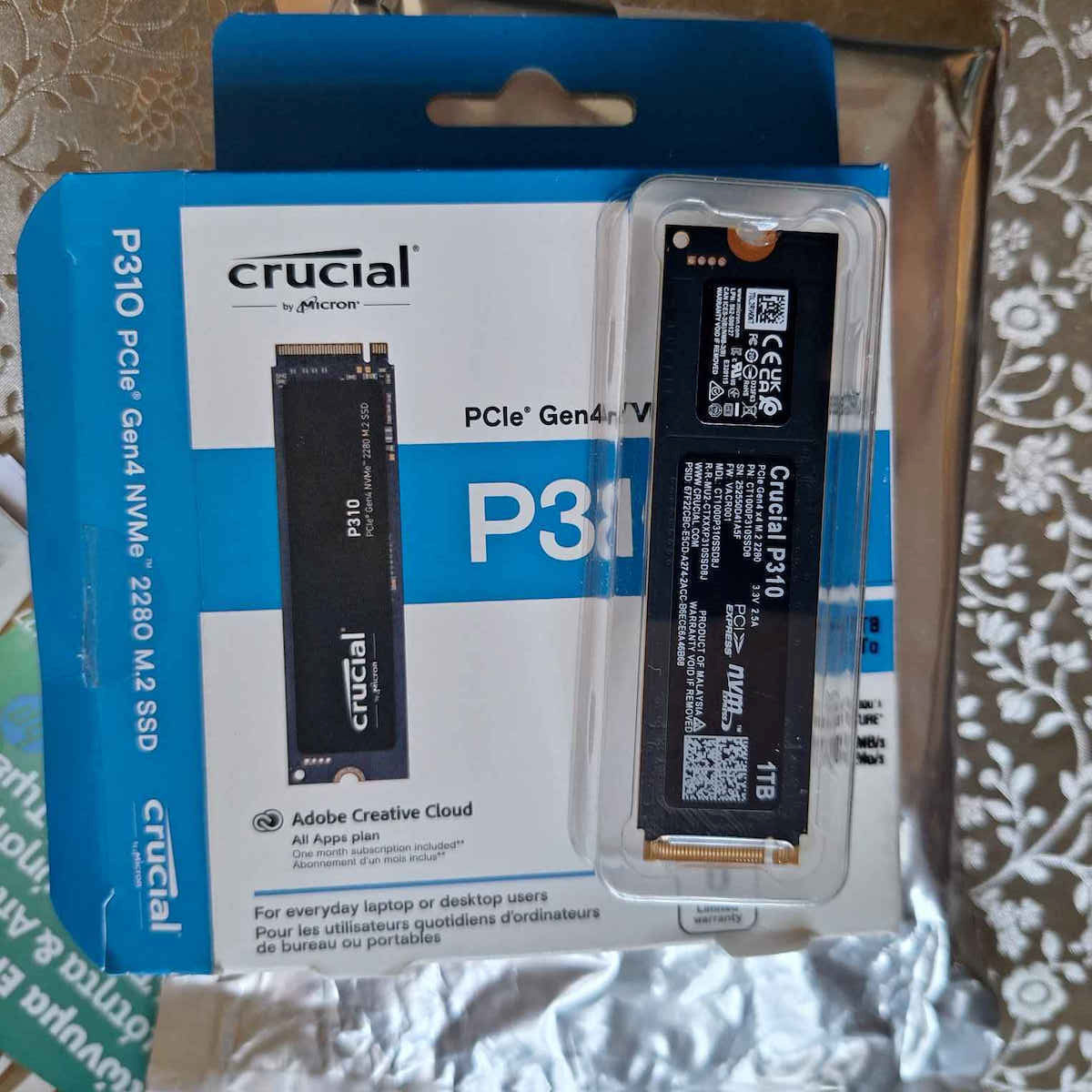 Crucial P310 SSD 2TB τύπου M.2 με σύνδεση PCI Express 4.0 (PS5 Compatible) CT2000P310SSD8