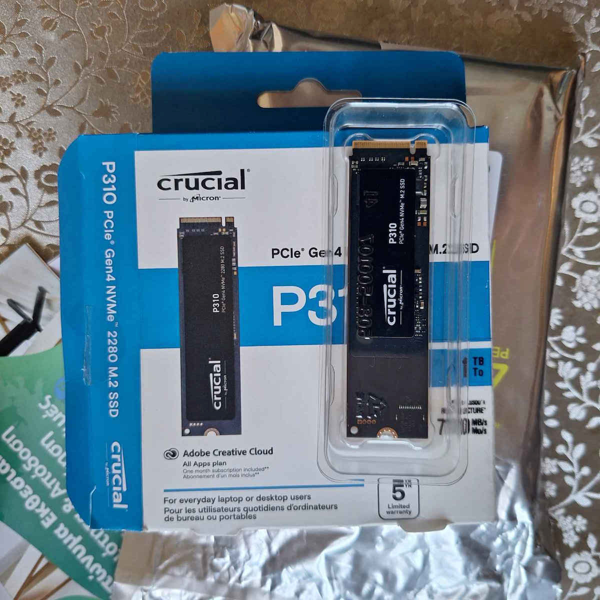 Crucial P310 SSD 2TB τύπου M.2 με σύνδεση PCI Express 4.0 (PS5 Compatible) CT2000P310SSD8