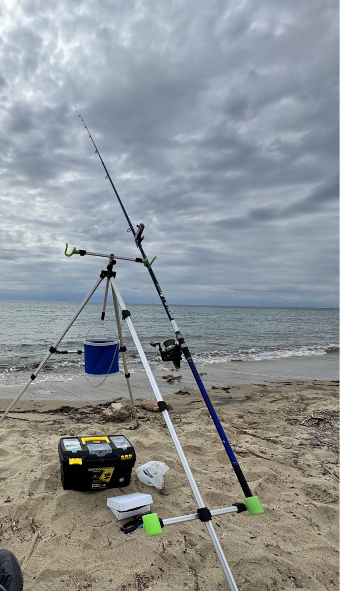 Oceanic Powersurf Tripodmaster II Tripod for Fishing Rods Metallic 180cm