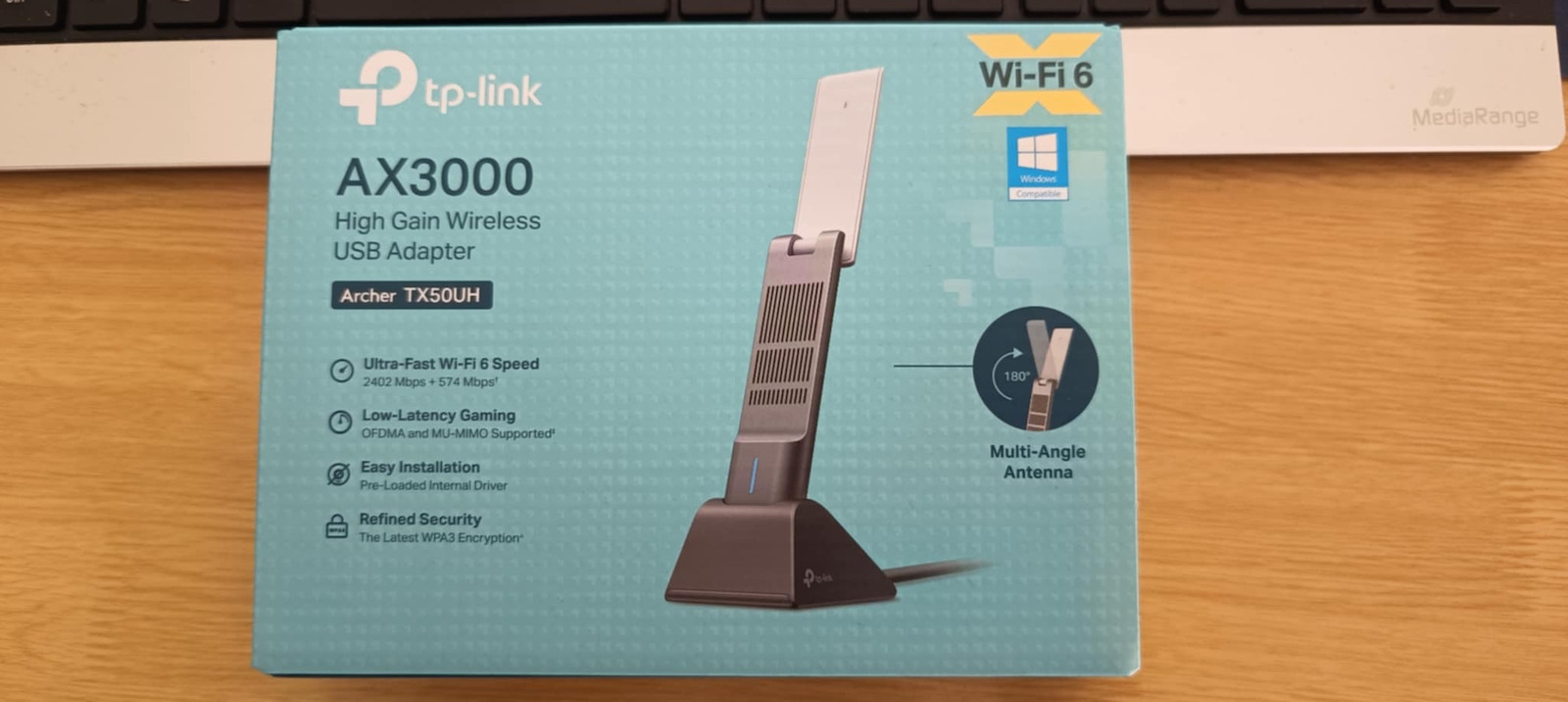 TP-LINK TX50UH USB Network Adapter with Wireless Wi-Fi Connection (Standard v1)