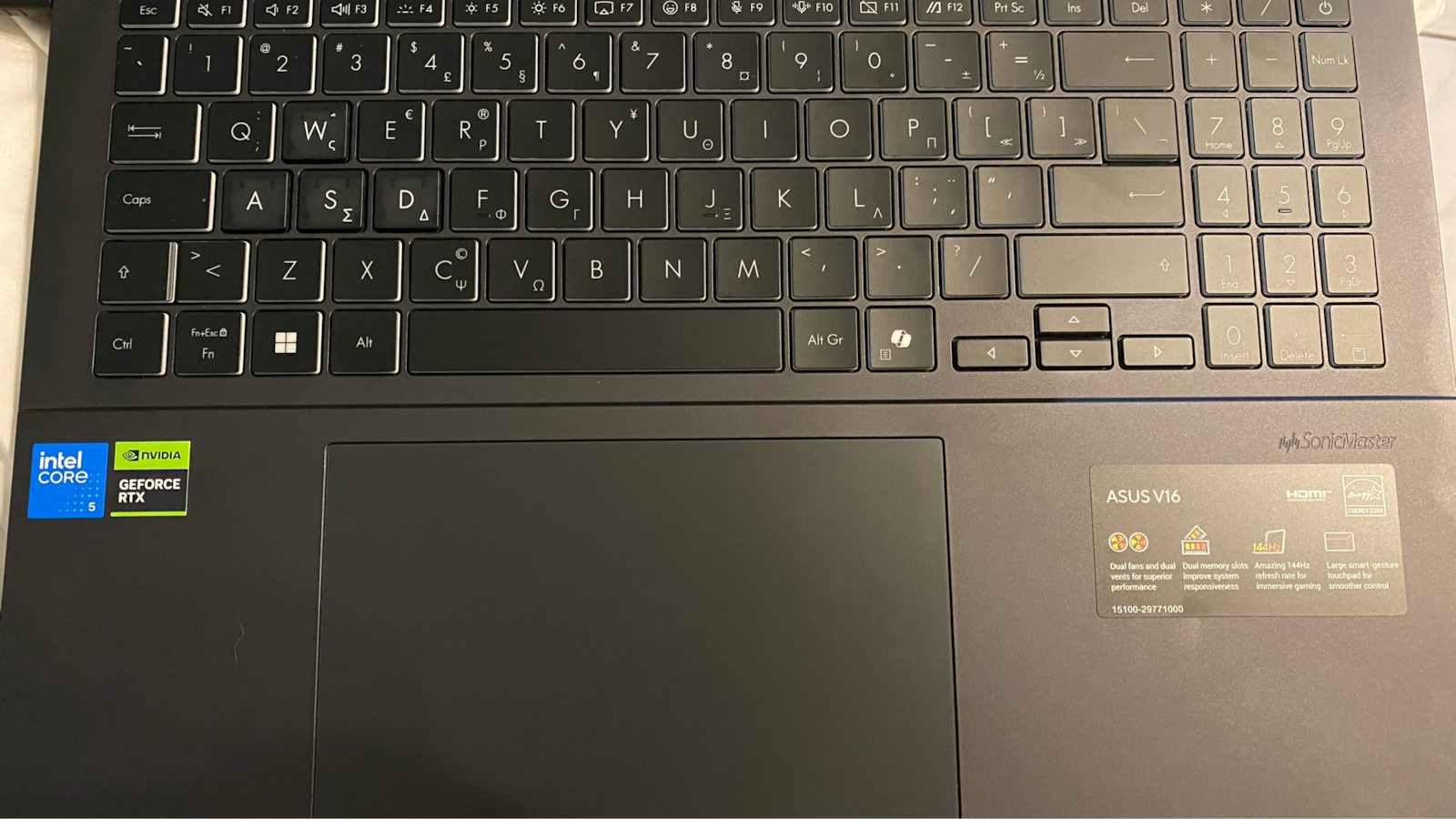 Asus V16 V3607VU-RP038W 16" FHD+ 144Hz (Core 5-210H/16GB/512GB SSD/GeForce RTX 4050/W11 Home) (GR Keyboard)
