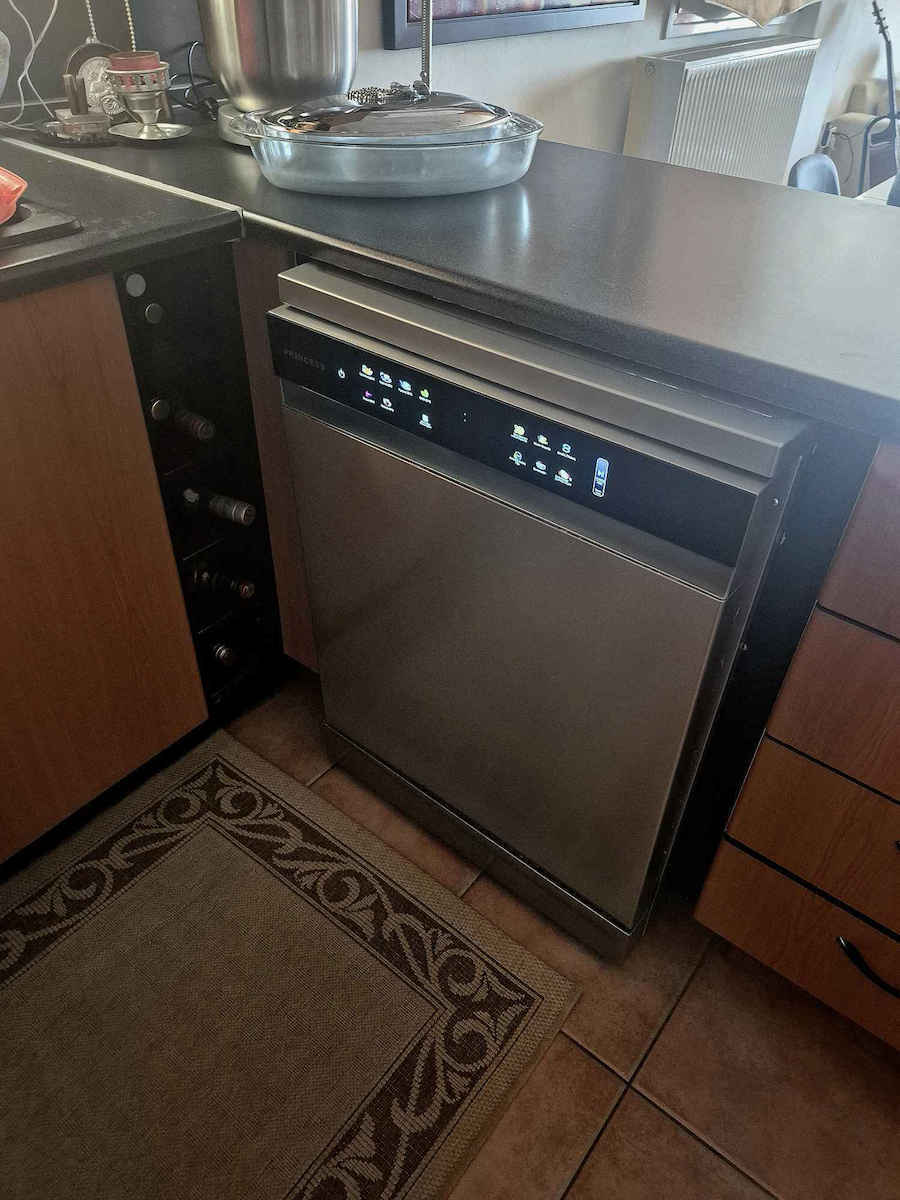 Princess Ελεύθερο Πλυντήριο Πιάτων για 15 Σερβίτσια Dual Wash Π60xY84εκ. Inox
