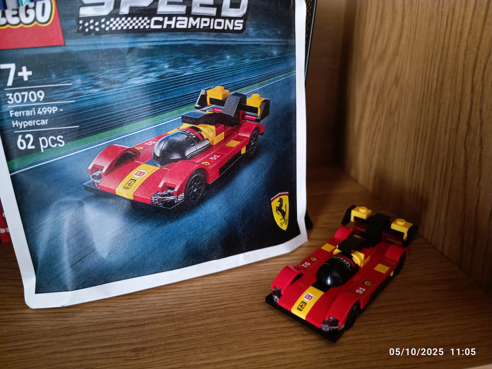 LEGO Speed Champions Ferrari Pentru 7+ Ani 62 Bucăți 30709