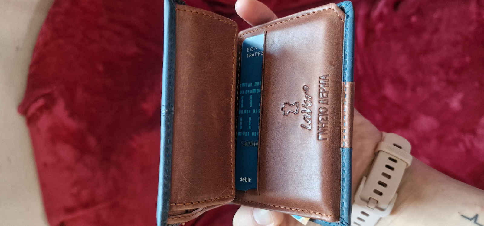Leather Men's Wallet Cards with RFID Black