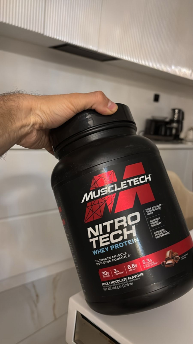 MuscleTech Nitrotech Whey Protein Protein Molke mit Kreatin & Geschmack Vanille-Sahne 1.8kg