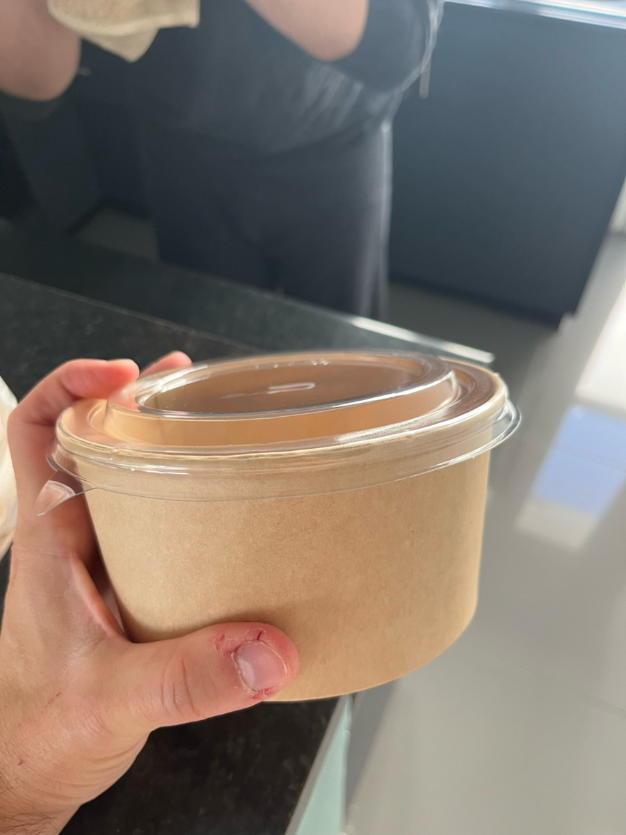 Ecocraft Disposable Salad Paper Box Kraft 50pcs