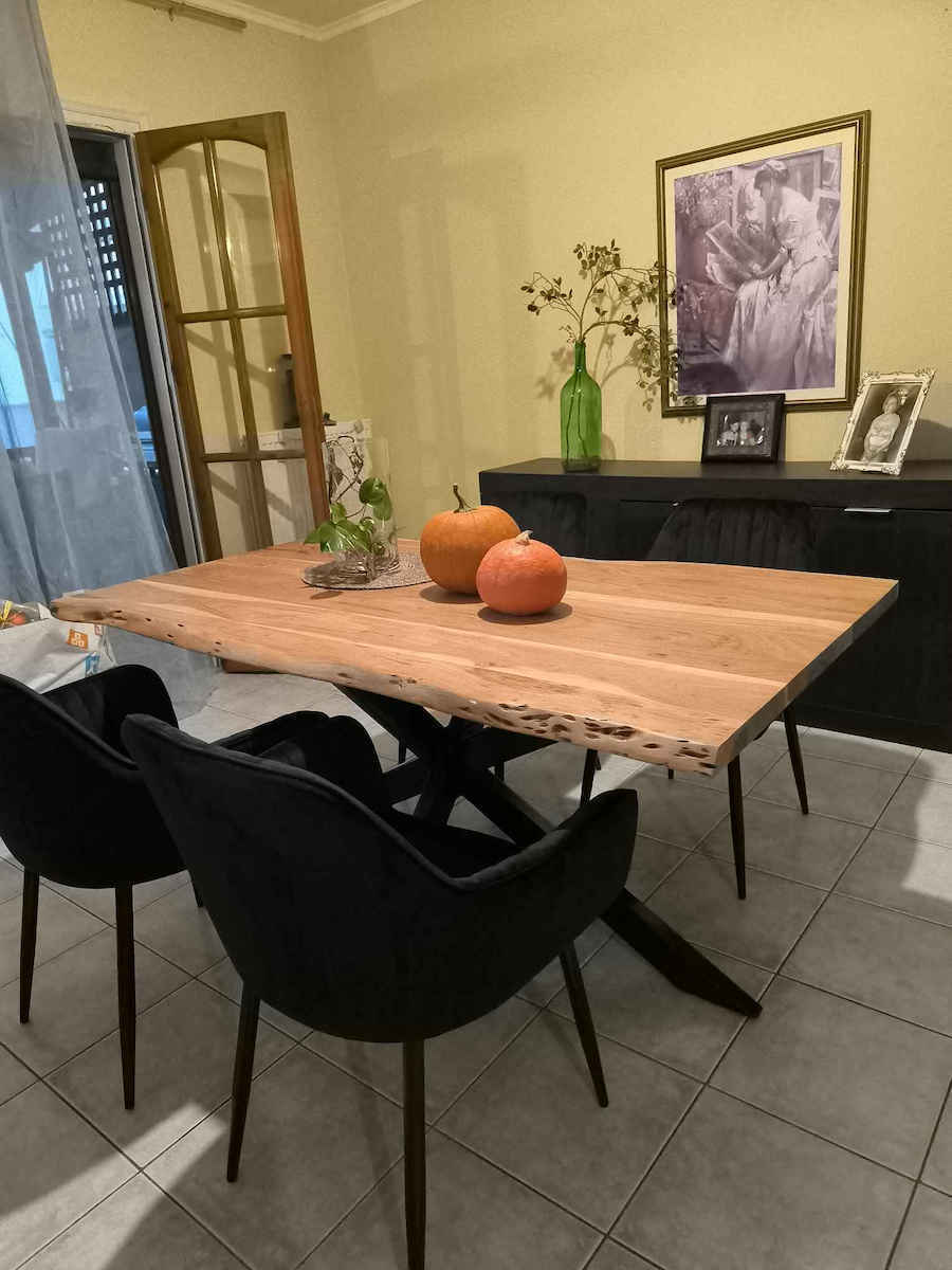 Woodwell Lizard Rectangular Table Surface made of Solid Wood Acacia 80x80x4cm ΕΑ711,2W 1pcs