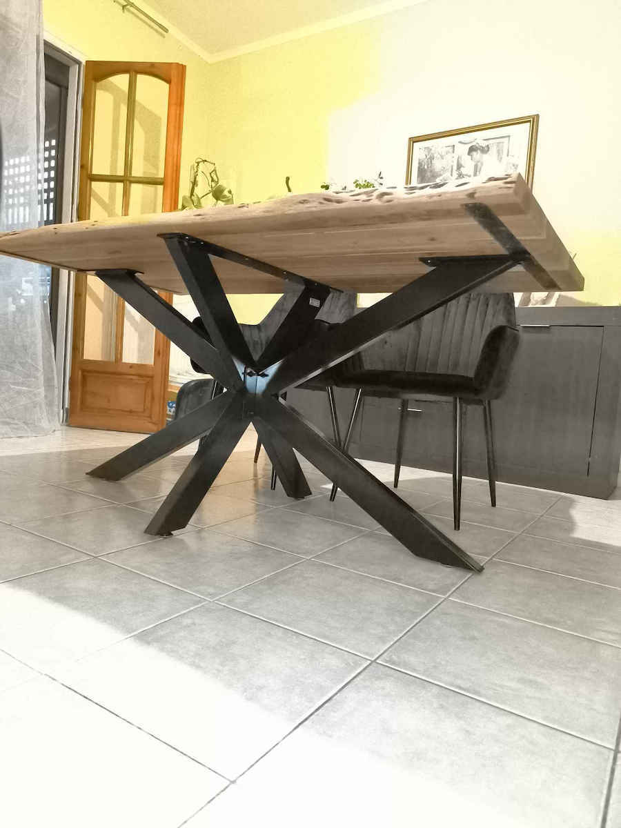 Woodwell Lizard Rectangular Table Surface made of Solid Wood Acacia 80x80x4cm ΕΑ711,2W 1pcs