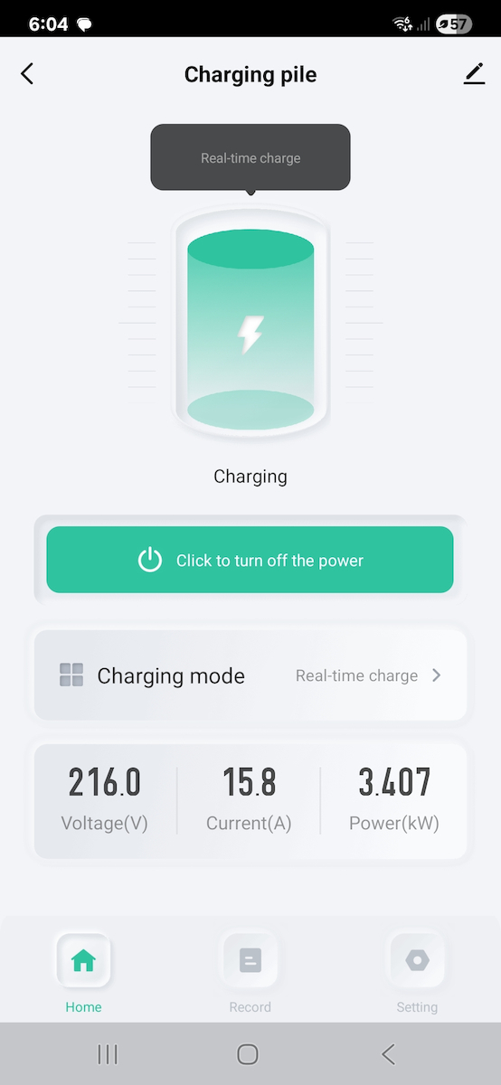 Vevor Portable Single Phase 3.6kW Charging Station with Built-in Cable Type 2 (OGBXCDQDXZSDDCSO4V2)