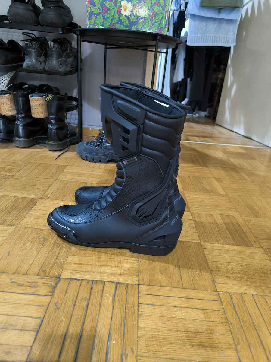 Forma Ανδρικές Μπότες Μηχανής Δερμάτινες Drytex Αδιάβροχες Μαύρες