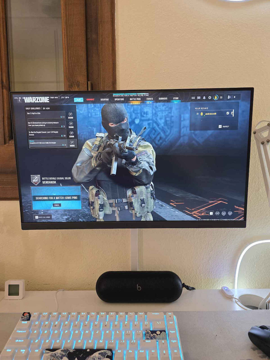 LG UltraGear 24GS50F-B VA HDR Gaming Monitor 23.7" FHD 1920x1080 180Hz με Χρόνο Απόκρισης 5ms GTG