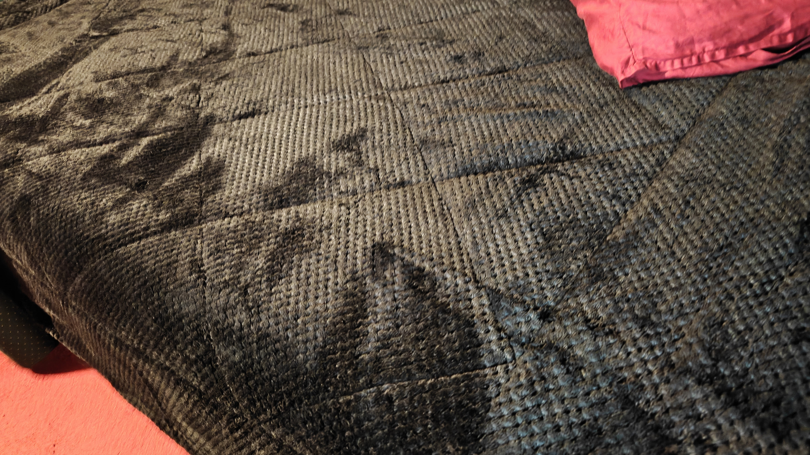 Olia Home Duvet Cover Queen 220x240cm Black Velvet-Black Metal