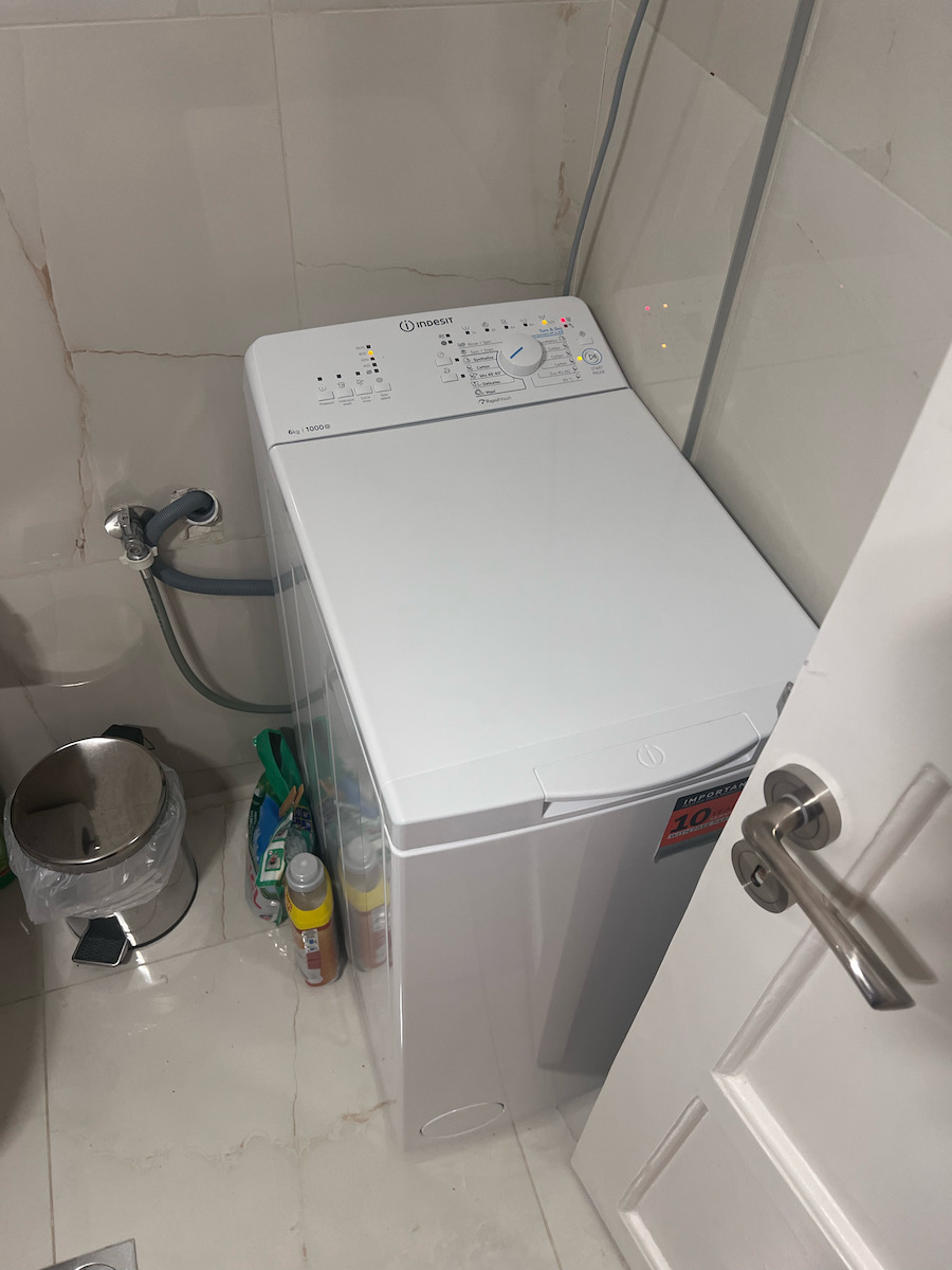 Indesit BTW L60400 EE/N Πλυντήριο Ρούχων Άνω Φόρτωσης 6kg 1000 Στροφών Water Balance Plus