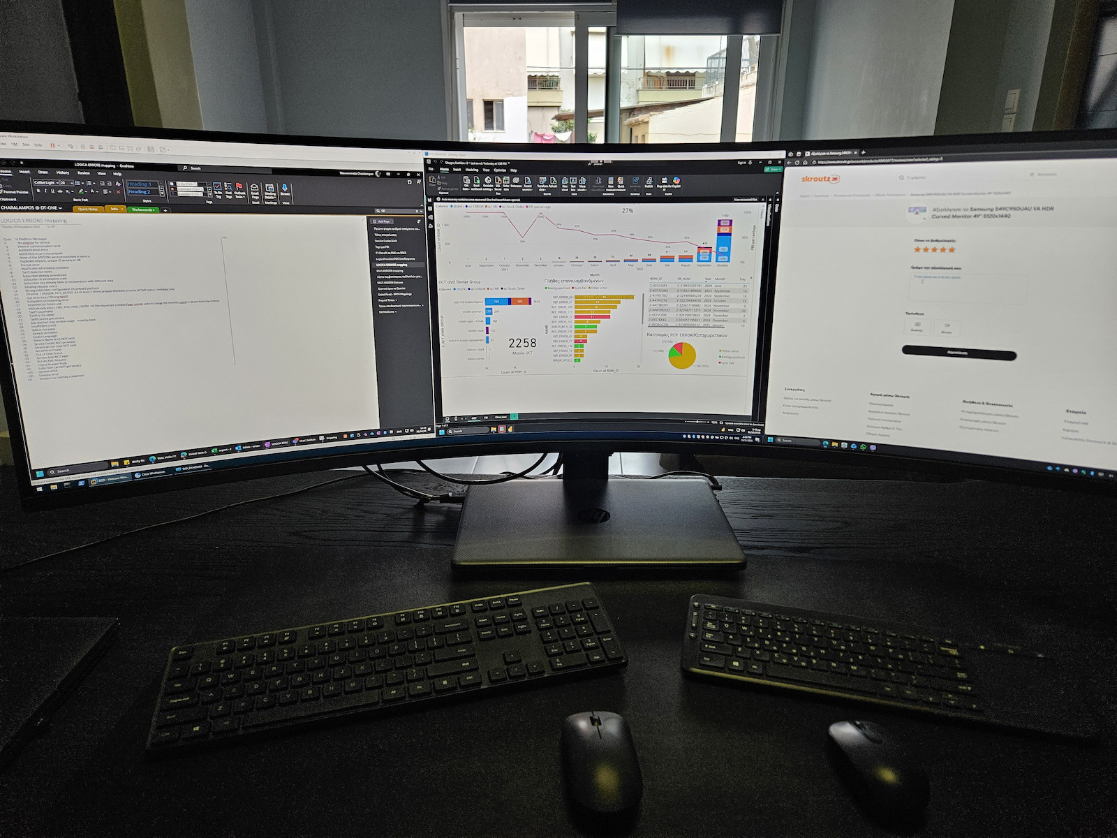 Samsung S49C950UAU Ultrawide VA HDR Curved Monitor 49" 5120x1440 με Χρόνο Απόκρισης 4ms GTG