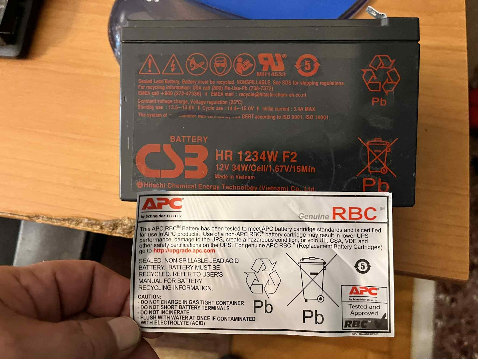 CSB HR1234W Baterie UPS cu Capacitate 9Ah și Tensiune 12V 1buc