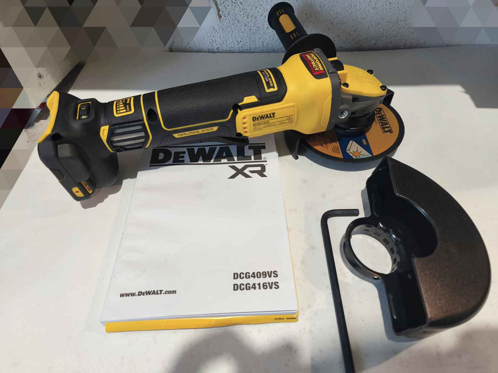 DEWALT DCG416VSN Τροχός 125mm Μπαταρίας Brushless με Ρύθμιση Στροφών 18V Solo