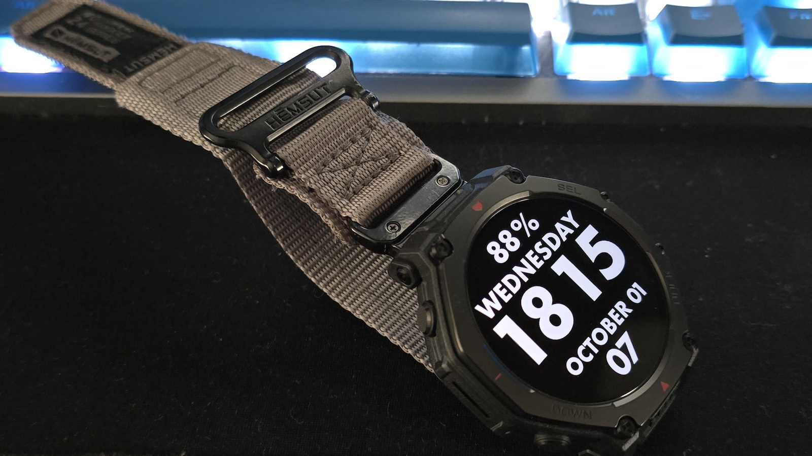 Amazfit T-Rex 3 Pro Titan 48mm Wasserdicht Smartwatch (Tactical Black)