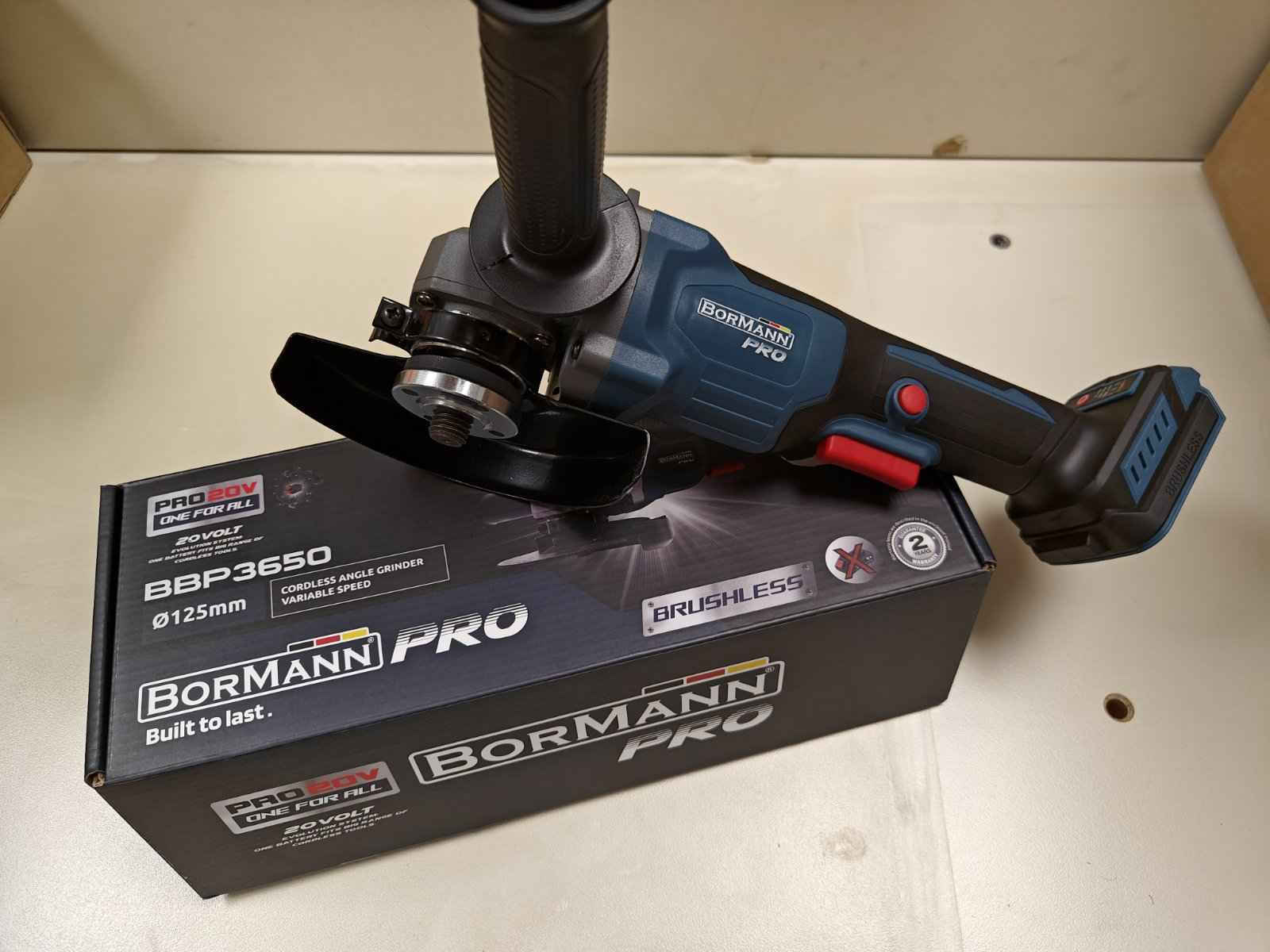 Bormann Pro BBP3650 Τροχός 125mm Μπαταρίας Brushless 20V Solo