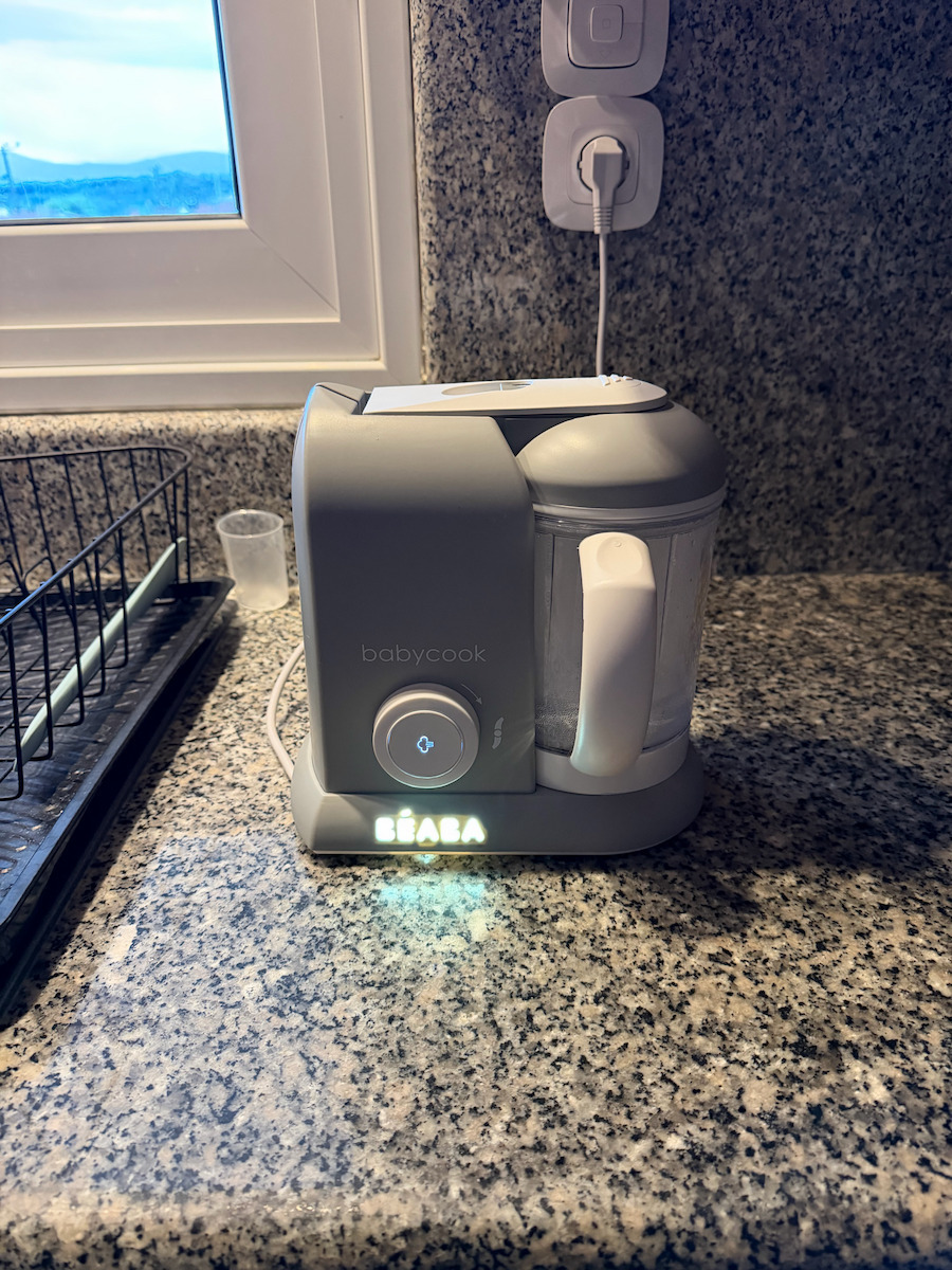 Beaba Babycook Solo 912675 Aparat de gătit cu aburi pentru bebeluși cu Blender 1.1lt Alb/Argintiu