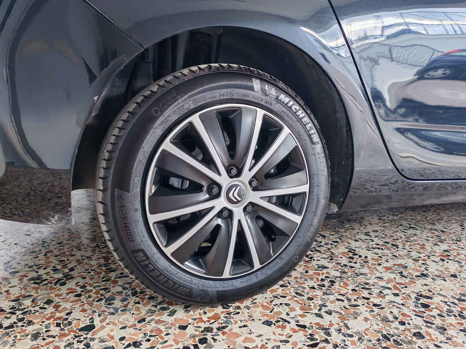 Versaco Set Capace de Roți Auto Rapide cu Siglă Citroen 4 Bucăți 16" Argintii/Negre