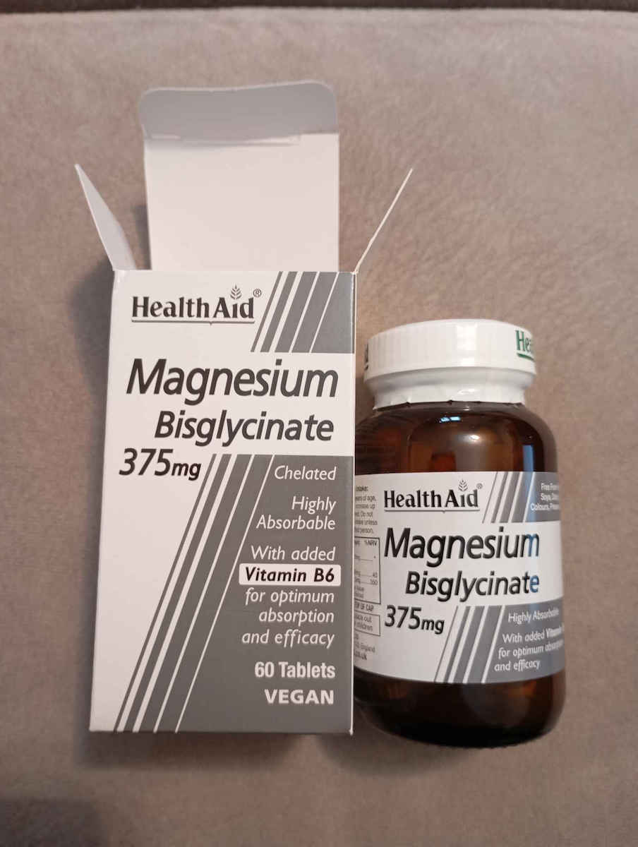 Health Aid Magnesium Bisglycinate 375mg με Βιταμίνη B6 60 ταμπλέτες