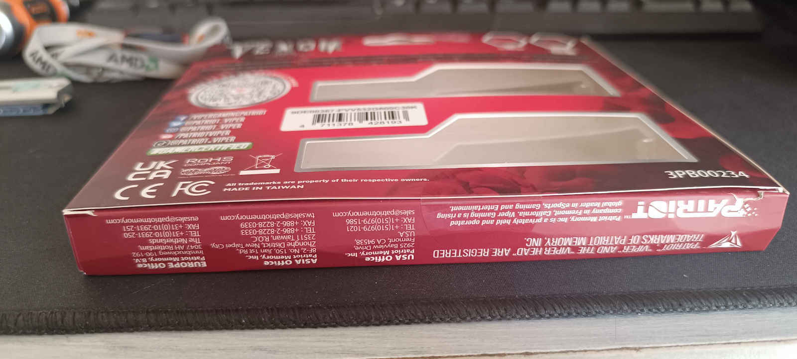 Patriot Viper Venom 32GB DDR5 RAM с 2 модула (2x16GB) и Скорост 6000 за Настолен Компютър