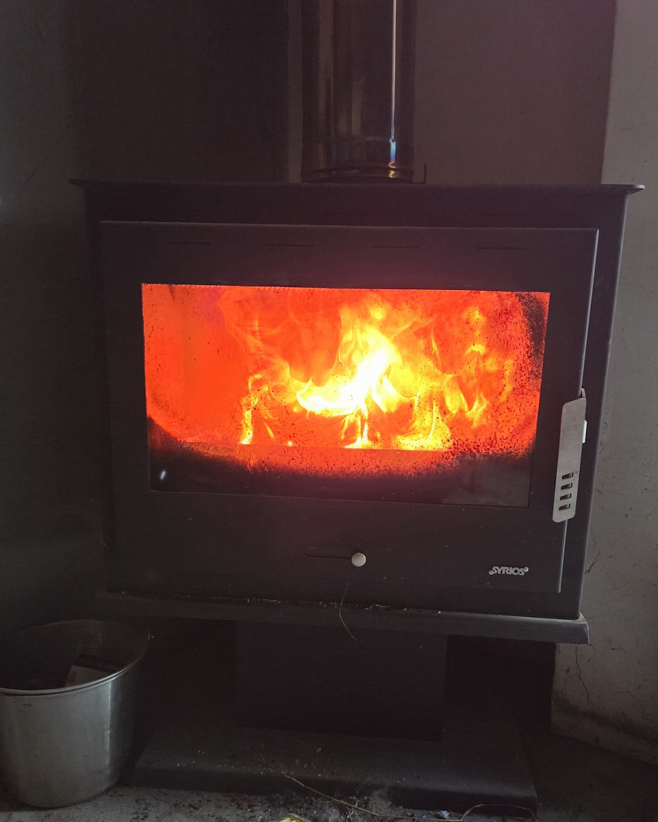 Syrios Knossos Steel Wood Stove 19kW Grey