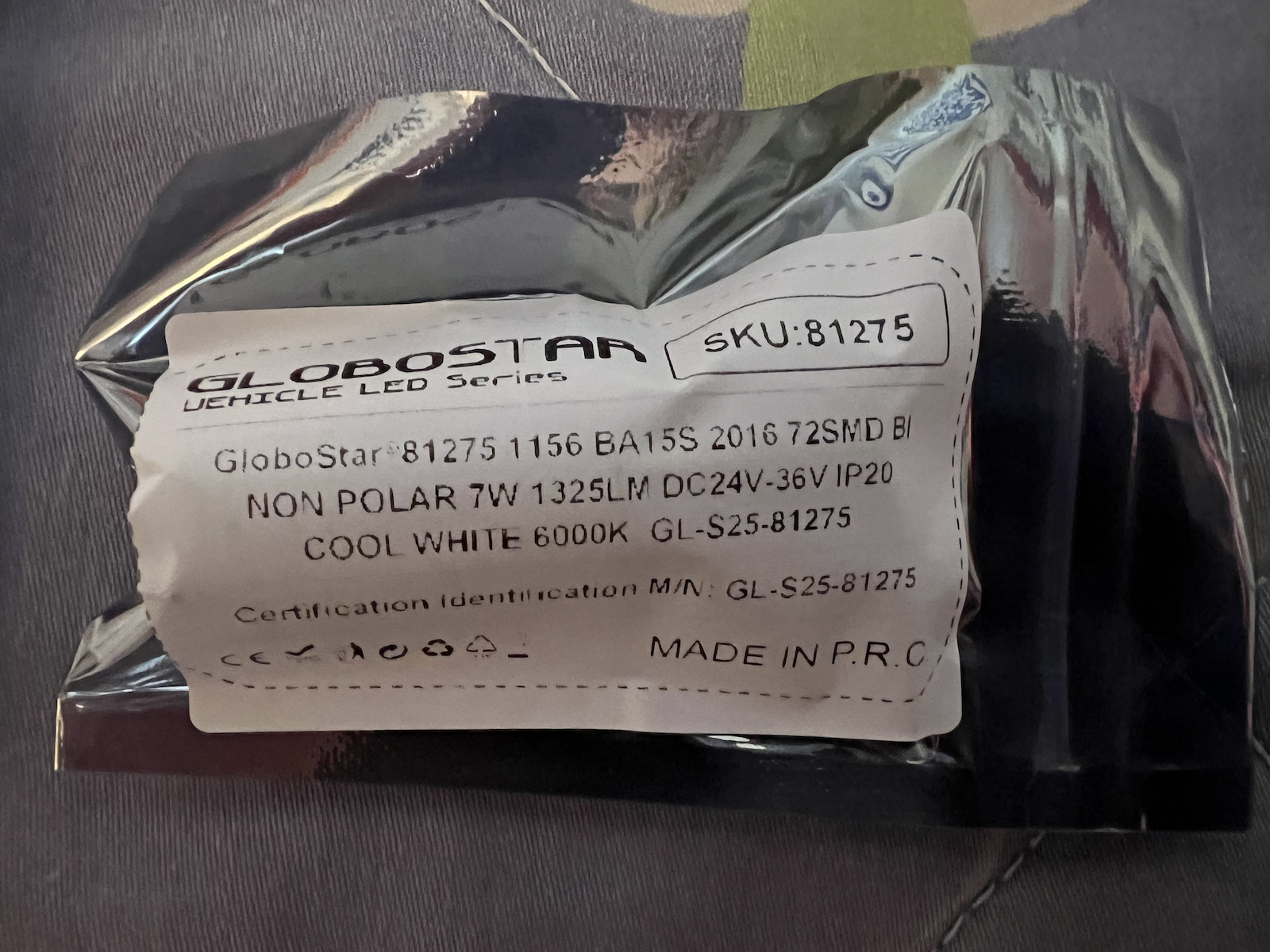 GloboStar Λάμπα Φορτηγού BA15S / P21W Canbus LED 6000K Ψυχρό Λευκό 7W 1τμχ