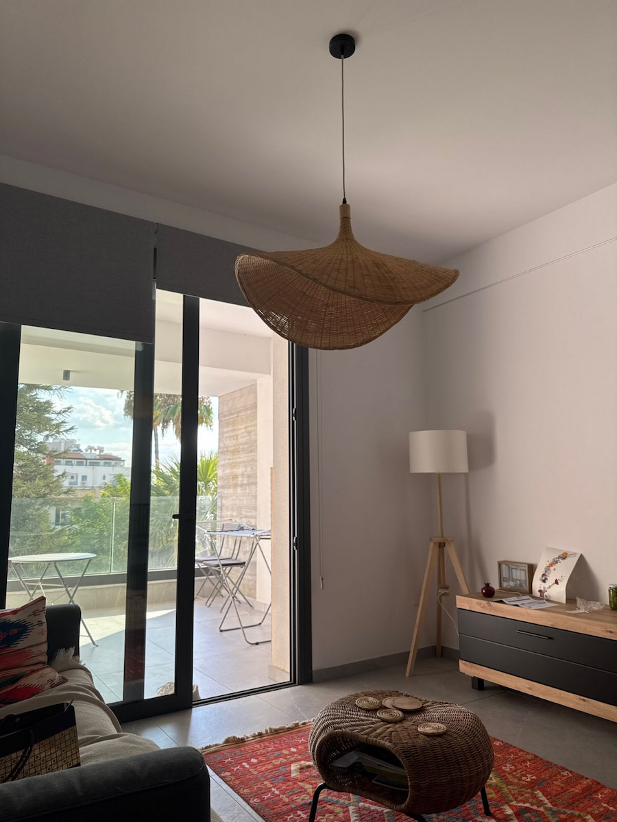 GloboStar Cuba Κρεμαστό Φωτιστικό Μπεζ LED Boho 53εκ.