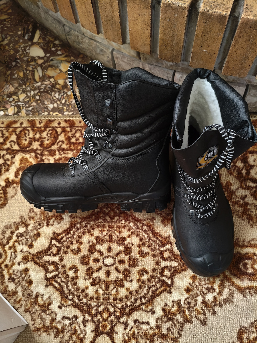 Cofra Ural Wasserdicht Stiefel Sicherheit Schwarz S3 mit Zertifizierung P, CI,SRC